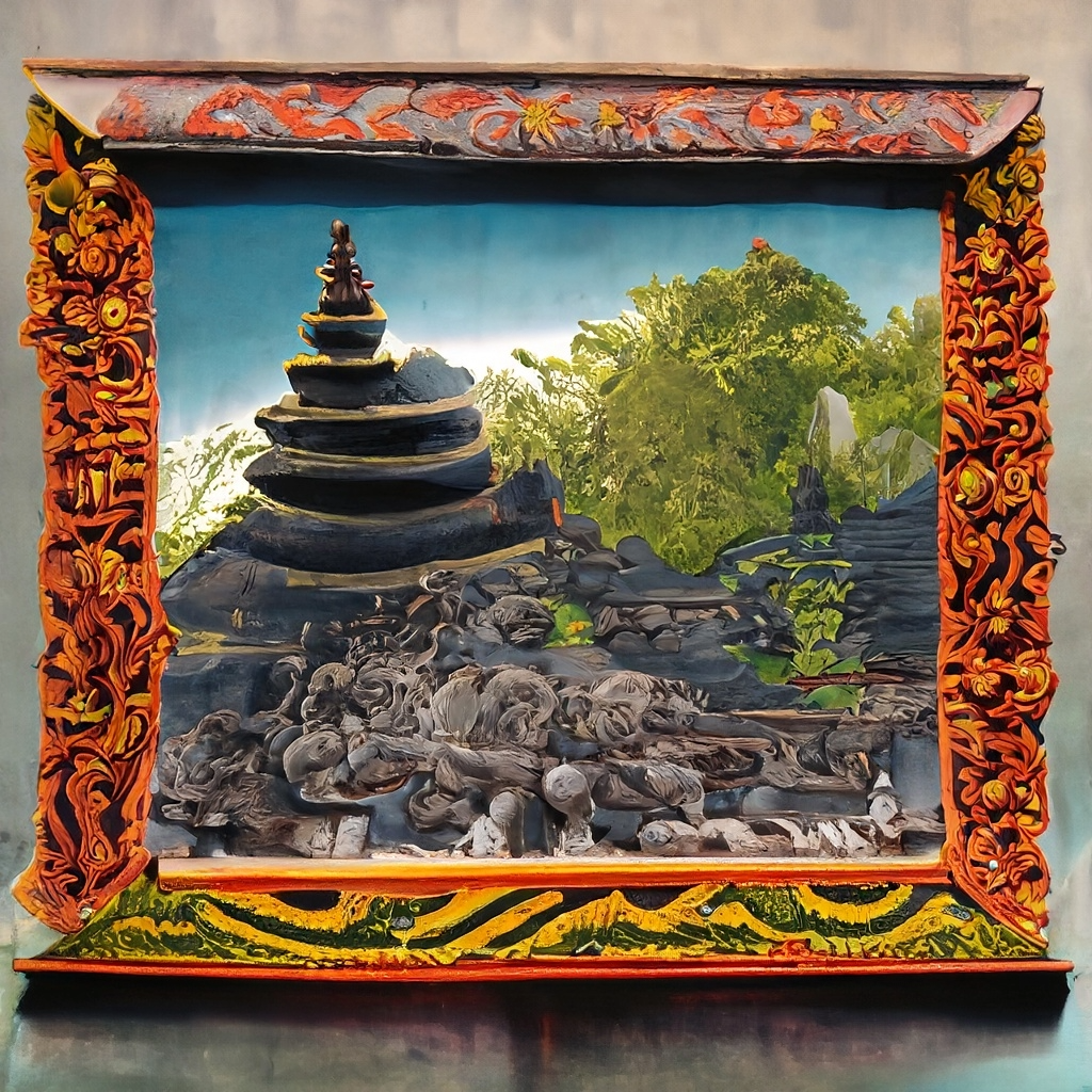 バリ島の絵画、アート作品